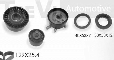 TREVI AUTOMOTIVE kd1280s -  Комплект ремня ГРМ